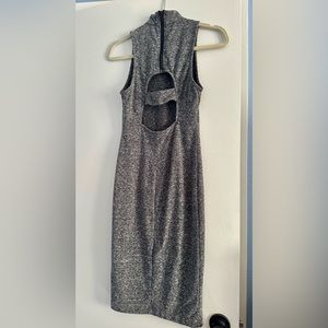 Forever 21 Gray Open Back BodyCon Dress